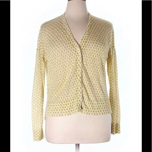 Ann Taylor LOFT yellow cardigan sweater button down